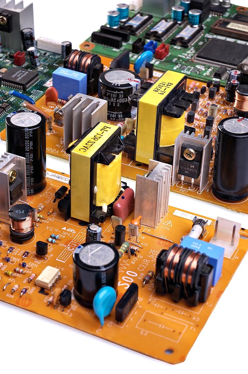 Image of an early microprocessor chip