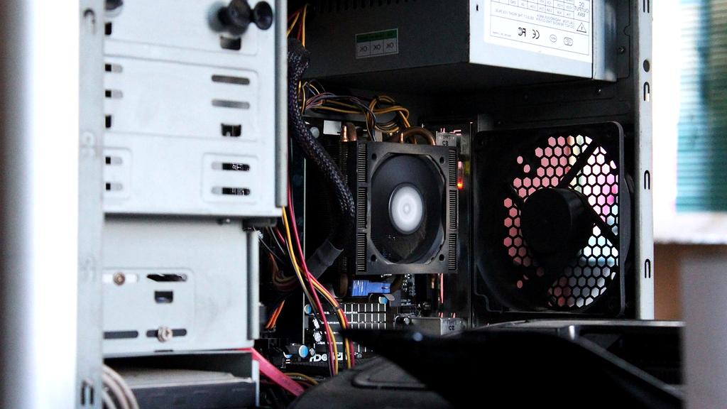 Quantum computer processor close-up