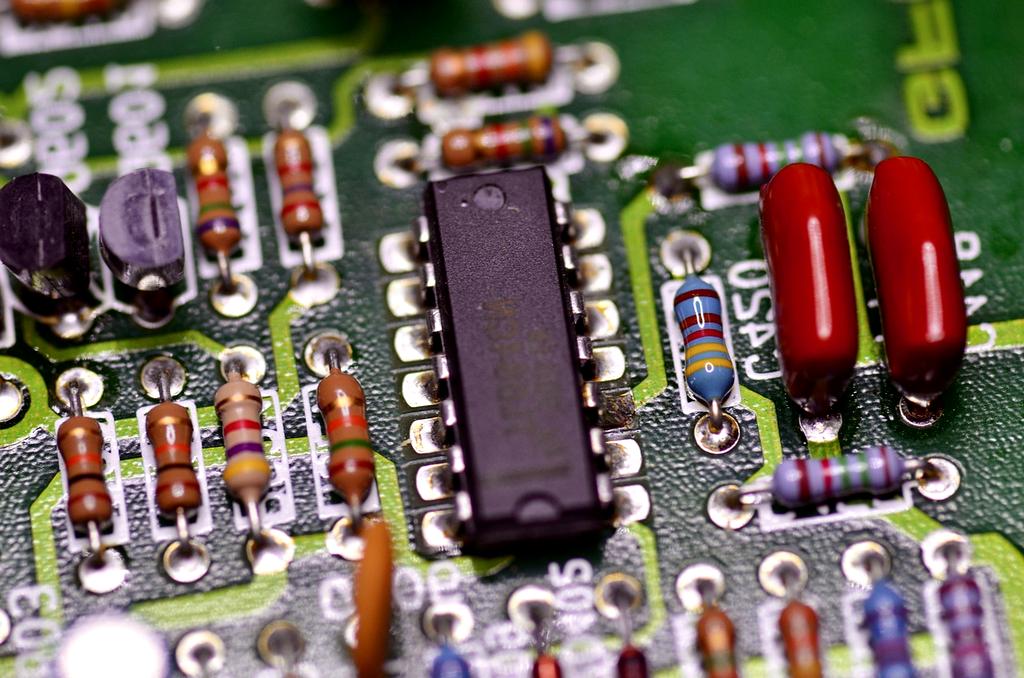 Close-up image of a transistor